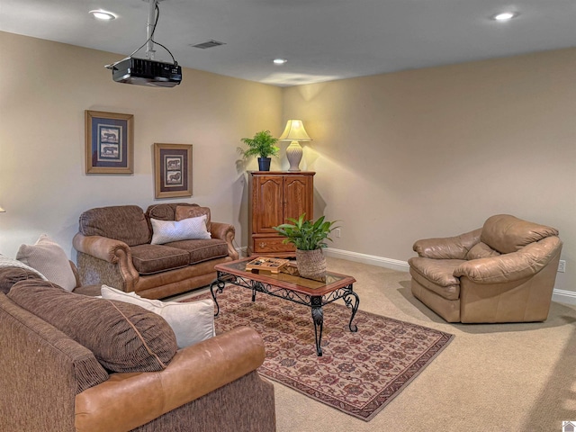 730 Rob Mason Rd, Murray, KY 42071 - living area with carpet, recessed lighting, and baseboards