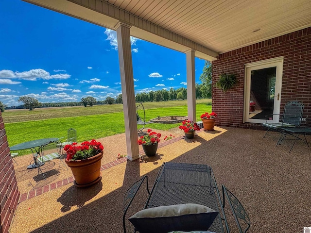 730 Rob Mason Rd, Murray, KY 42071 - view of patio with a rural view
