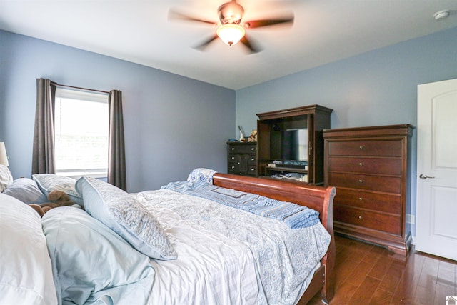 1300 Rocky Rd, Fancy Farm, KY 42039 - bedroom featuring wood finished floors and a ceiling fan