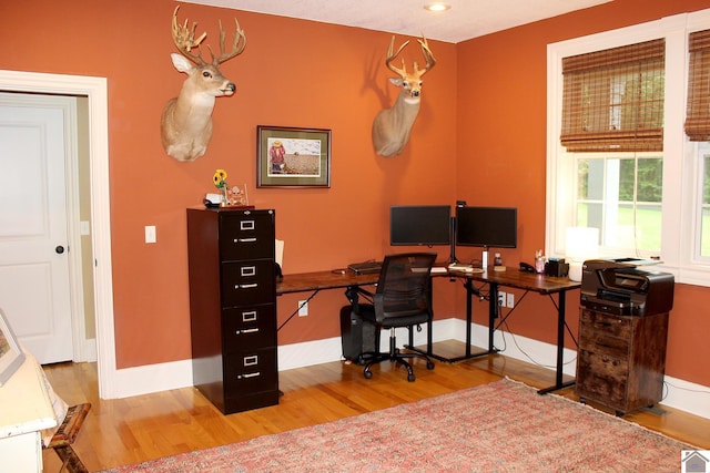 494 Beat Farmer Rd, New Concord, KY 42076 - office with wood finished floors and baseboards