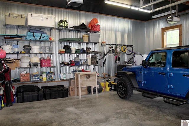 494 Beat Farmer Rd, New Concord, KY 42076 - garage with a garage door opener