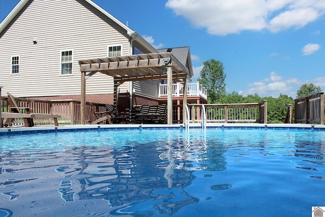 494 Beat Farmer Rd, New Concord, KY 42076 - view of pool with a pergola