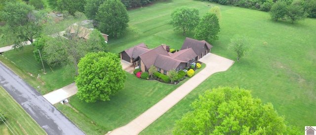 view from above of property