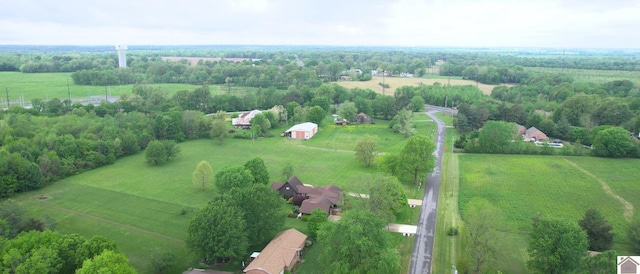 overview of rural landscape with a pastoral area