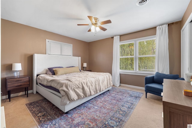 521 Whitnell Ave, Murray, KY 42071 - bedroom featuring light carpet, baseboards, and ceiling fan
