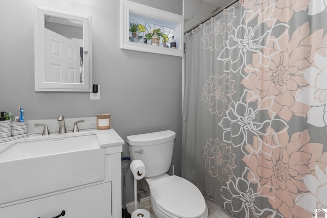 890 Ridge Rd, Gilbertsville, KY 42044 - full bath featuring toilet, vanity, and curtained shower