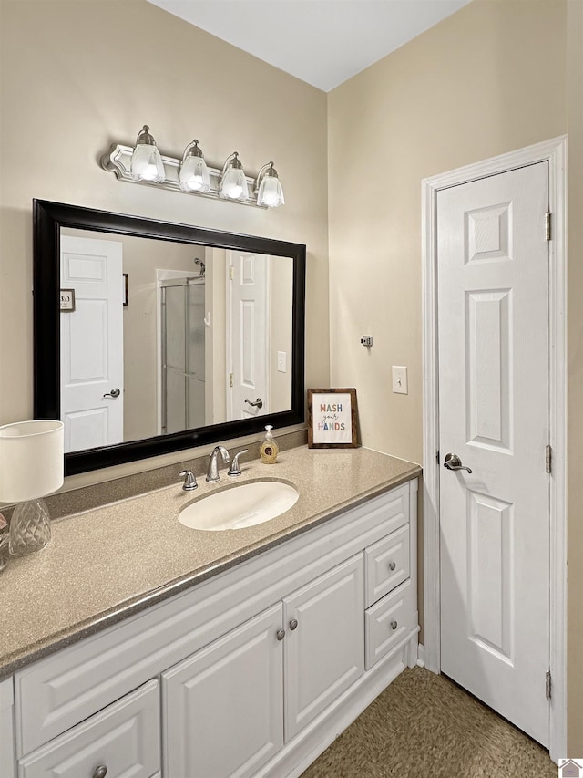 478 Lovers Ln, Benton, KY 42025 - bathroom featuring vanity and a shower stall