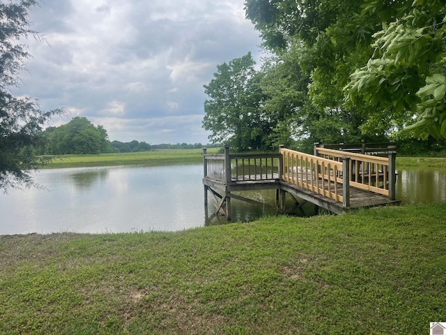 1903 State Route 564, Mayfield, KY 42066 - dock featuring a water view and a lawn