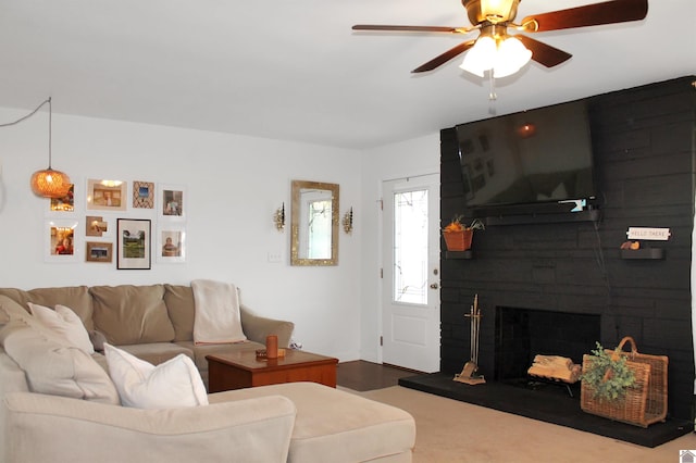 7262 State Route 94 E, Murray, KY 42071 - living area featuring ceiling fan