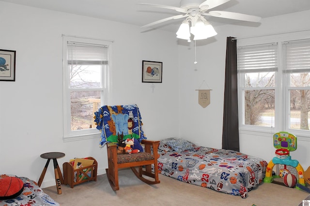 7262 State Route 94 E, Murray, KY 42071 - carpeted bedroom featuring a ceiling fan