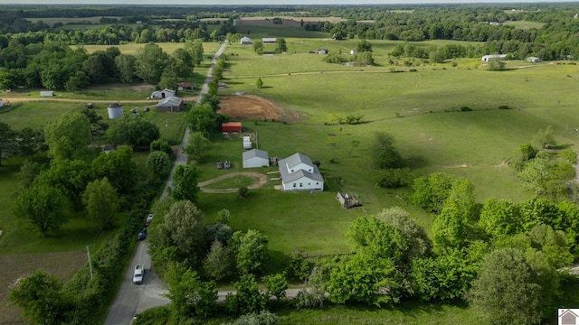 711 Rocky Rd, Fancy Farm, KY 42039 - aerial view of property's location featuring rural landscape and agricultural land