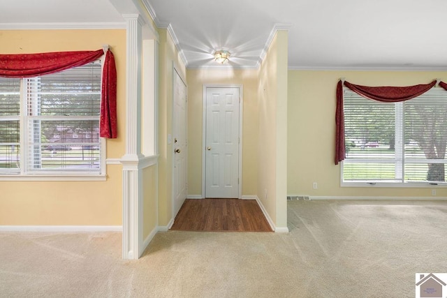 1906 Gatesborough Cir, Murray, KY 42071 - carpeted foyer with healthy amount of natural light, crown molding, and baseboards