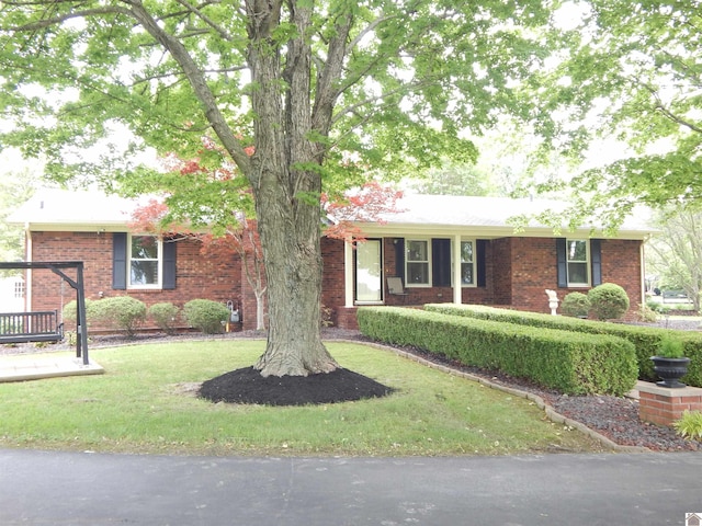 60 Cole Ln, Benton, KY 42025 - ranch-style house with brick siding and a front yard