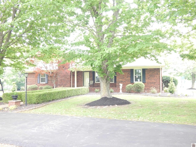 60 Cole Ln, Benton, KY 42025 - obstructed view of property featuring brick siding and a front yard
