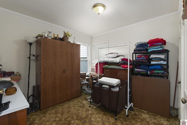 103 Leland Ave, Marion, KY 42064 - carpeted home office with ornamental molding