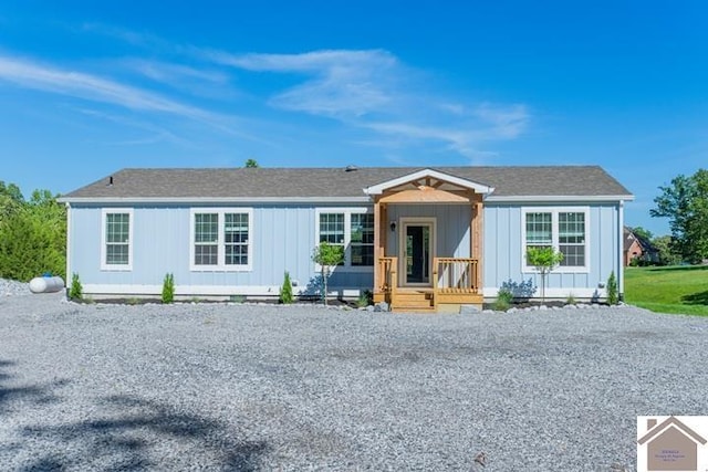 631 Imogene Dr, Gilbertsville, KY 42044 - view of front of property with board and batten siding