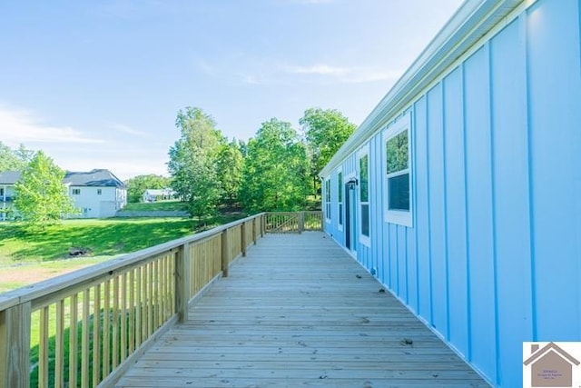 631 Imogene Dr, Gilbertsville, KY 42044 - view of wooden deck