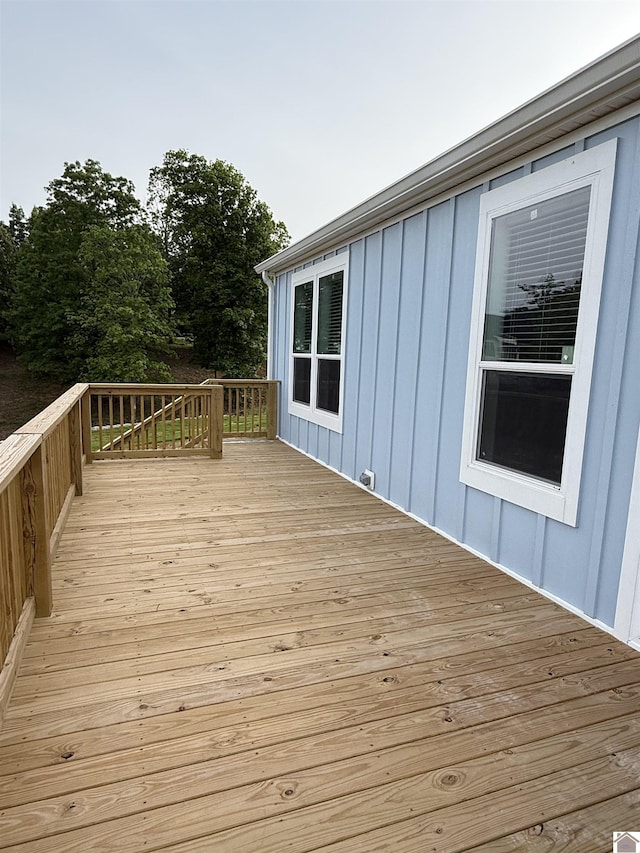 631 Imogene Dr, Gilbertsville, KY 42044 - view of wooden terrace