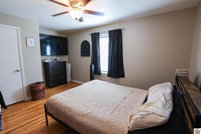 157 Calvert Dr, Paducah, KY 42003 - bedroom featuring wood finished floors and a ceiling fan