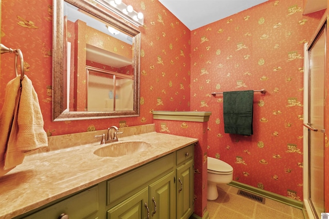 3011 Little Bear Hwy, Gilbertsville, KY 42044 - full bath with a shower stall, toilet, vanity, and baseboards