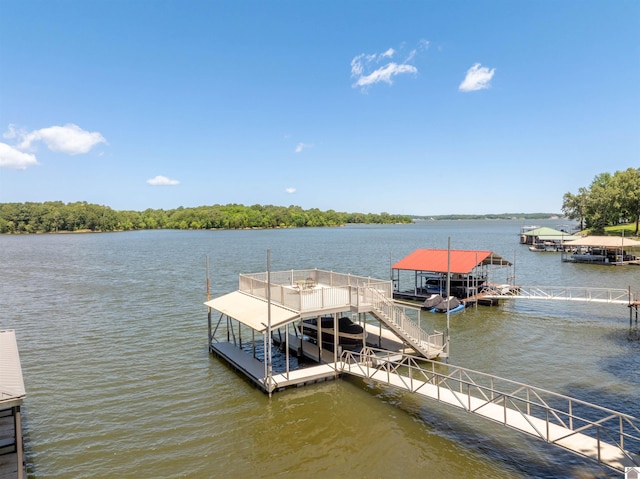 3011 Little Bear Hwy, Gilbertsville, KY 42044 - dock featuring a water view and boat lift