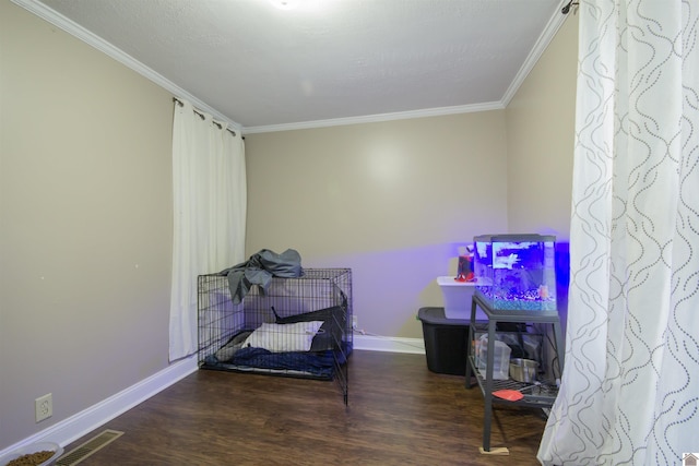 1641 Harrison, Paducah, KY 42001 - bedroom featuring crown molding, baseboards, and wood finished floors
