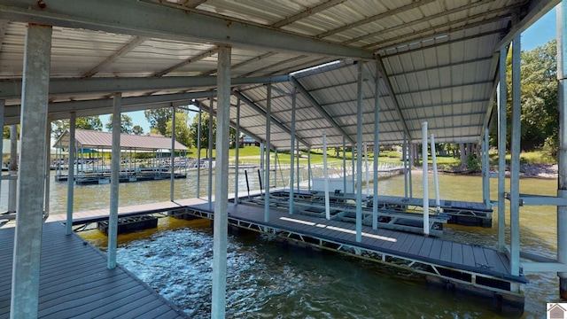 114 Shadyside Ln, Gilbertsville, KY 42044 - dock area with a water view and boat lift