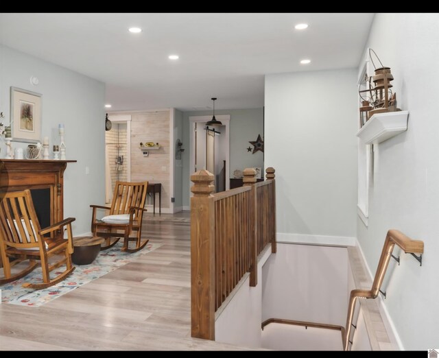 34 Navajo Ct, Cadiz, KY 42211 - interior space with recessed lighting, wood finished floors, and baseboards