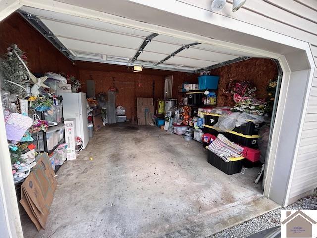 5812 State Route 123, Arlington, KY 42021 - garage featuring freestanding refrigerator