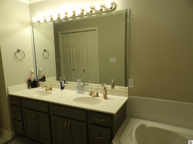 145 Stonecreek Pl, Paducah, KY 42003 - full bathroom with double vanity and a garden tub