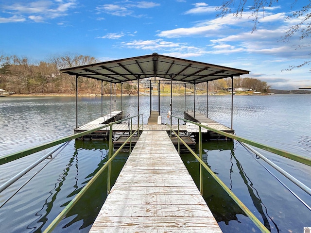 695 Bayshore, Cadiz, KY 42211 - dock area featuring a water view