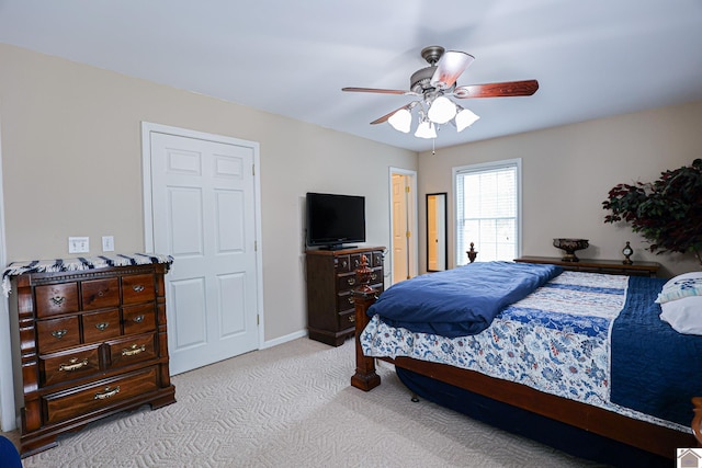 251 Hickory Hill Ln, Benton, KY 42025 - carpeted bedroom with ceiling fan and baseboards