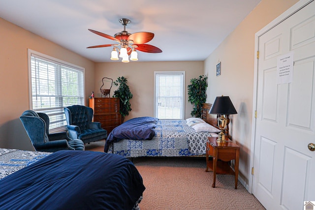 251 Hickory Hill Ln, Benton, KY 42025 - bedroom featuring carpet and a ceiling fan