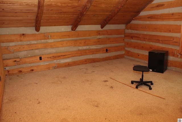 2365 Weldon Rd, Marion, KY 42064 - unfurnished office with wood ceiling and carpet floors