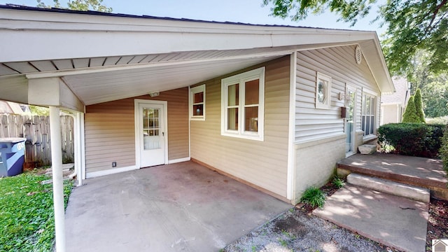 1916 Monroe St, Paducah, KY 42001 - view of patio featuring a carport