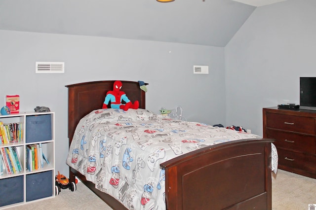 756 Utterback, Murray, KY 42071 - bedroom featuring carpet floors and vaulted ceiling