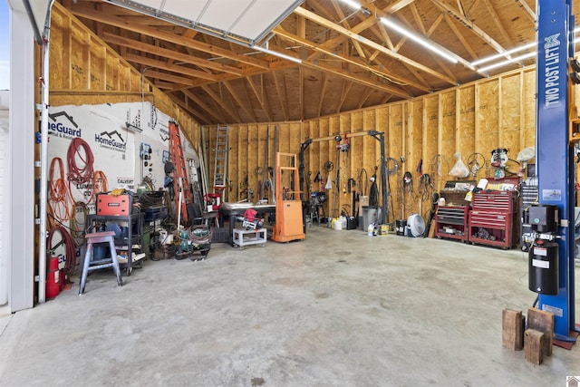 99 Jacey Blake Dr, Calvert City, KY 42029 - garage featuring a workshop area