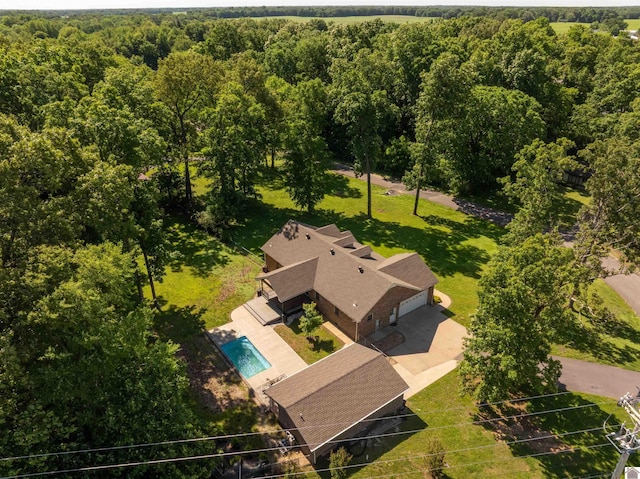 54 Grove Ln, Murray, KY 42071 - view of subject property featuring a pool and a heavily wooded area