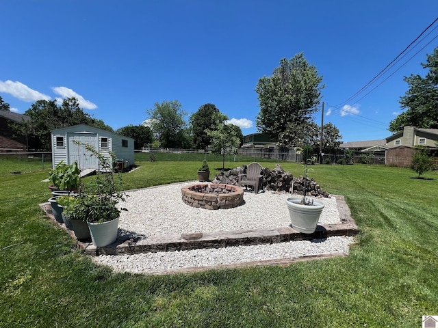 802 S 17th St, Murray, KY 42071 - view of yard featuring a fire pit