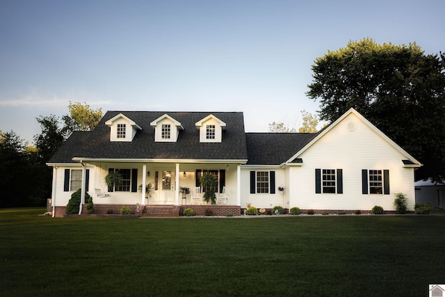 2878 State Route 303, Mayfield, KY 42066 - view of front facade featuring covered porch, a front lawn, roof with shingles, and crawl space