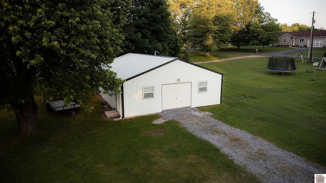 2878 State Route 303, Mayfield, KY 42066 - view of outdoor structure with driveway and a trampoline