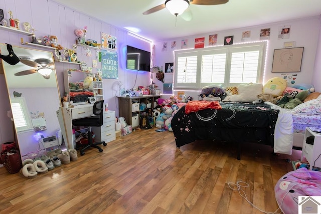 1218 Dogwood, Murray, KY 42071 - bedroom featuring wood finished floors and ceiling fan