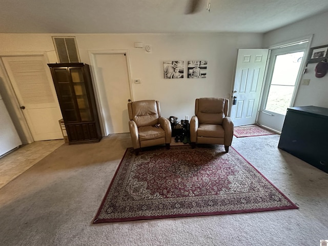 535 Leeds Dr, Paducah, KY 42003 - living area with carpet flooring and ceiling fan