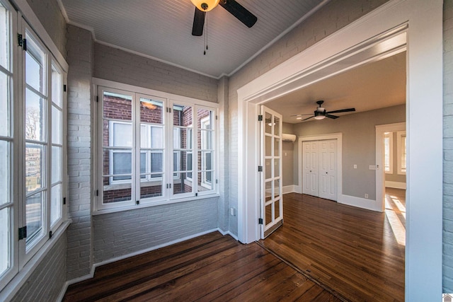 620 Madison St, Paducah, KY 42001 - unfurnished sunroom featuring a wall unit AC