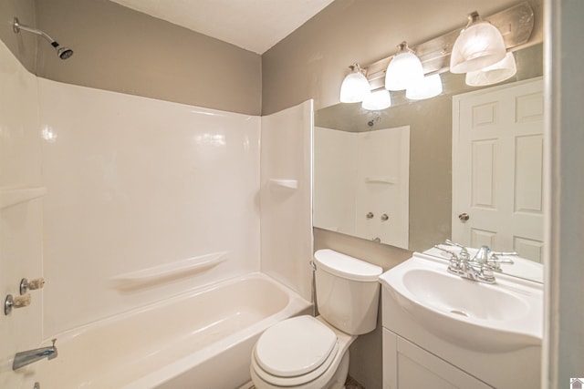 9740 Crotzer Rd, West Paducah, KY 42086 - bathroom with toilet, tub / shower combination, and vanity