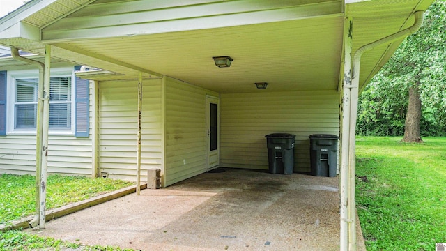 9740 Crotzer Rd, West Paducah, KY 42086 - view of patio / terrace with an attached carport