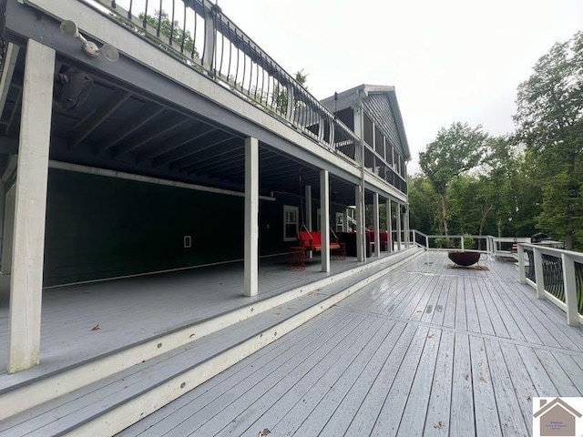 144 Canton Heights 2 Cir, Cadiz, KY 42211 - view of wooden terrace