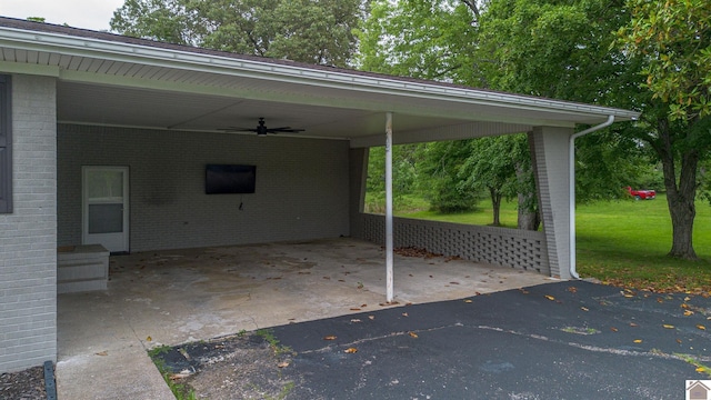 3561 Beal, Hardin, KY 42048 - view of car parking with a ceiling fan and a carport