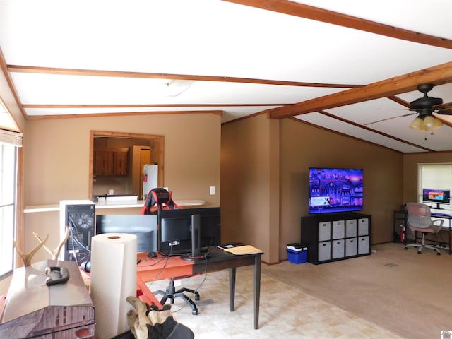 920 State Route 506, Marion, KY 42064 - home office with a ceiling fan and light colored carpet