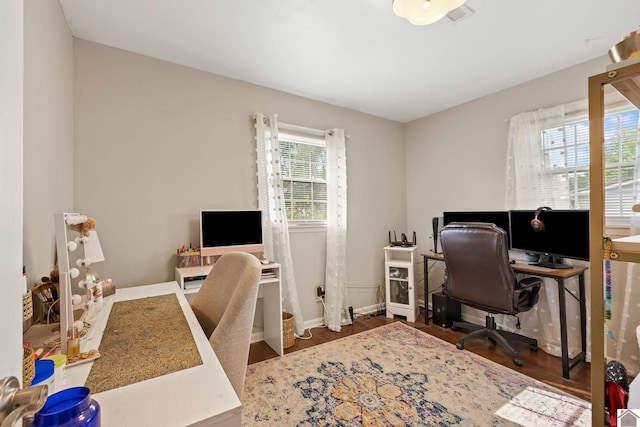 2145 Blankenship, Paducah, KY 42003 - home office featuring wood finished floors and baseboards